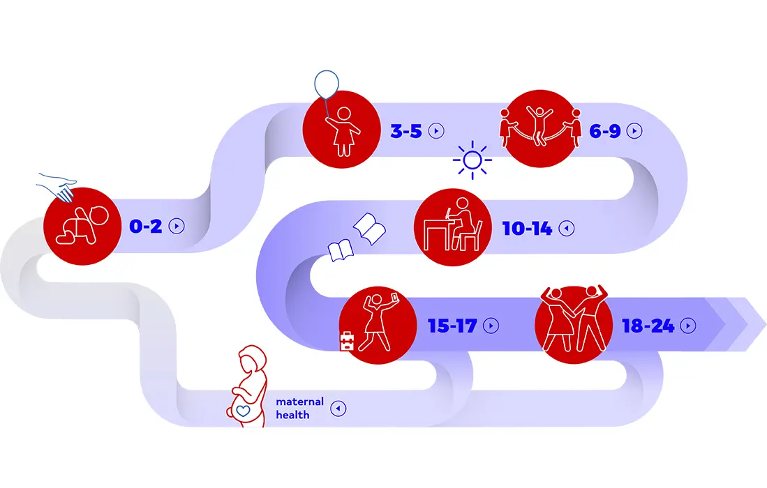 Infographic life-cycle approach