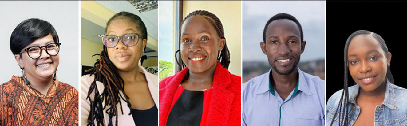 5 portraits of the paediatric HIV advisory panel members