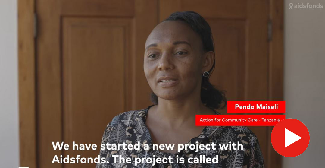 Thumbnail of the video interview of Pendo from Action for Communnity Care in Tanzania