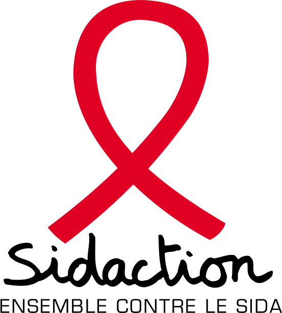 A red awareness ribbon on a black background, symbolizing support for various social causes.